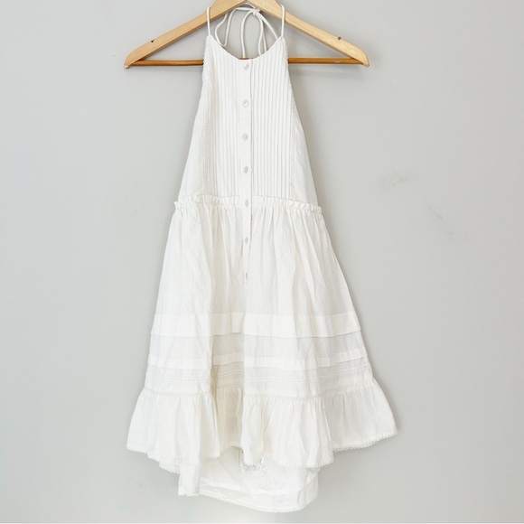 Free People Desert Days mini halter dress white NWT - Picture 4 of 16